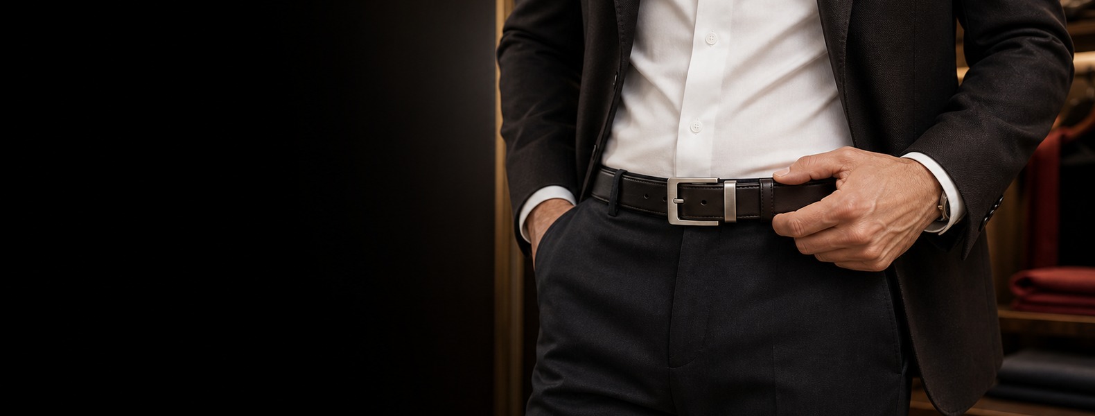Cintos Masculinos em Couro Legítimo — Sandro Moscoloni